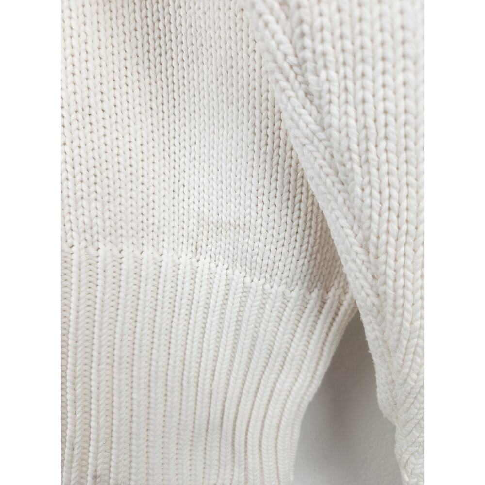 Vintage Polo Ralph Lauren Cream Sweater Men Small Crew Neck Logo Long Sleeve - Picture 10 of 10